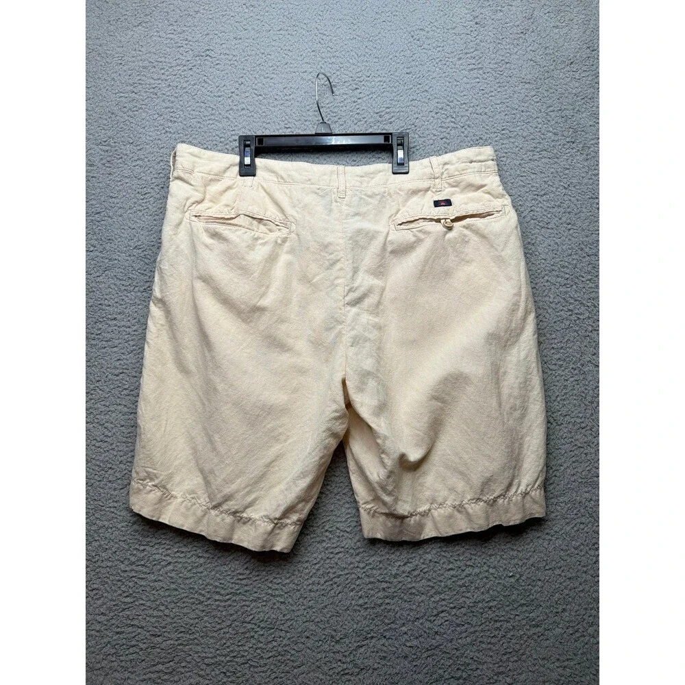 Faherty Linen Shorts khaki size 36